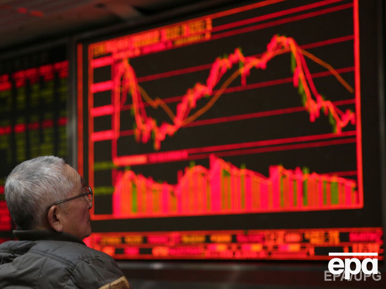 На китайской фондовой бирже очередной обвал