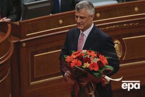 Тачи принимает поздравления с избранием на пост президента