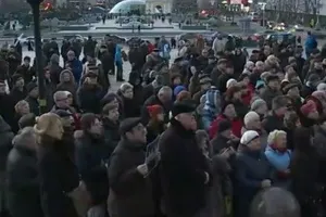 Киевляне приняли участие в акции памяти Немцова