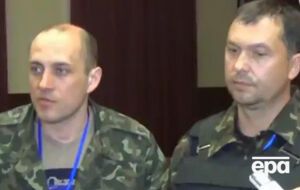 Бывшие главари боевиков "ЛНР" Корсунский (слева) и Болотов