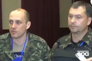 Бывшие главари боевиков "ЛНР" Корсунский (слева) и Болотов