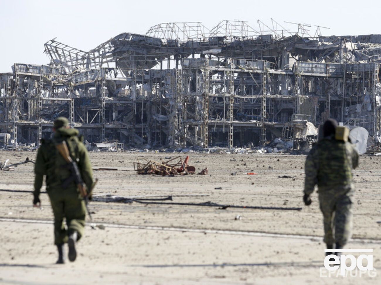 Руины донецкого международного аэропорта имени Сергея Прокофьева