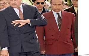 Иллюстрация к фразе Киселева о том, что Путин ходит в пиджаках стандартного покроя