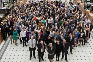 Команда Нацбанка сфотографировалась вместе в поддержку реформ в Украине