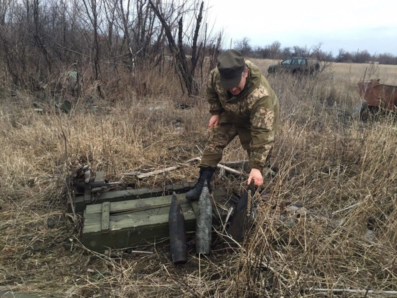 Нацгвардейцы нашли под Счастьем боеприпасы