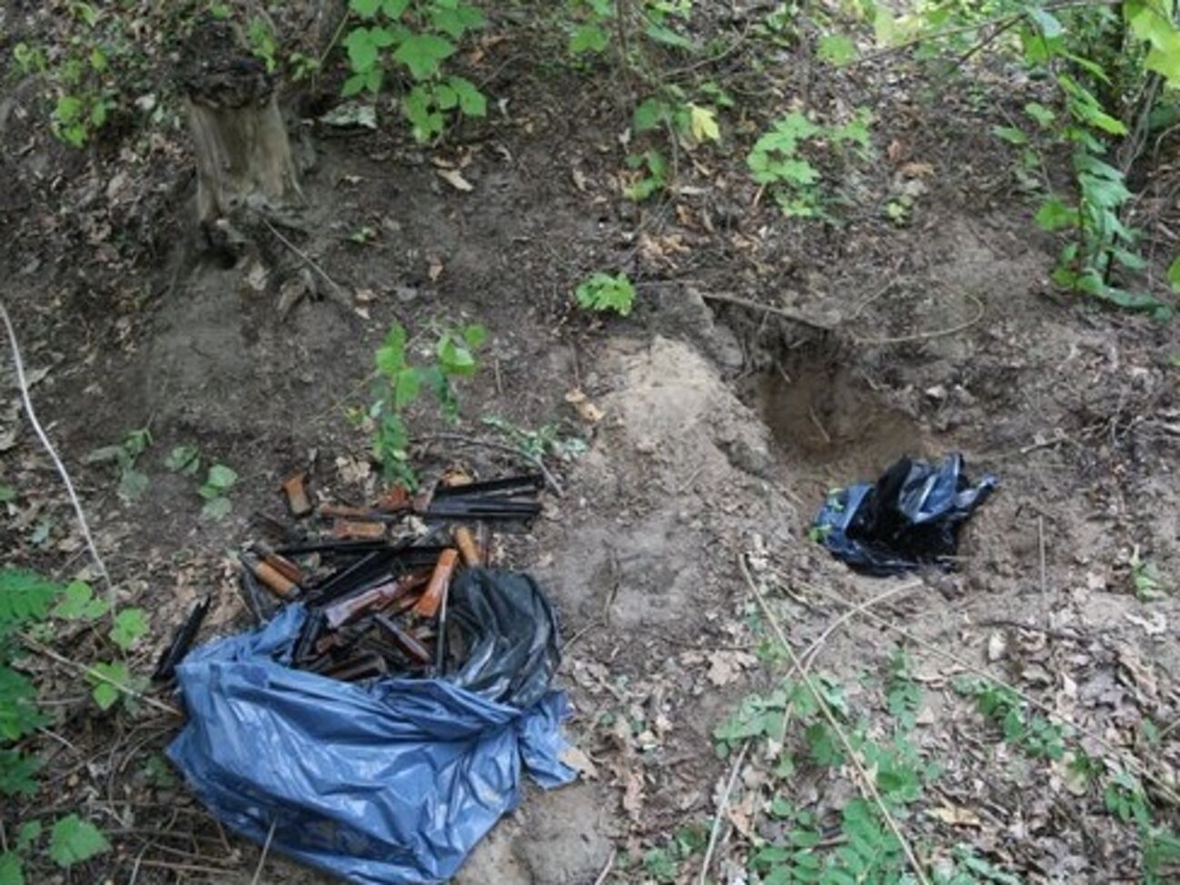 Фрагменты оружия были найдены в водоеме и в прибрежной полосе