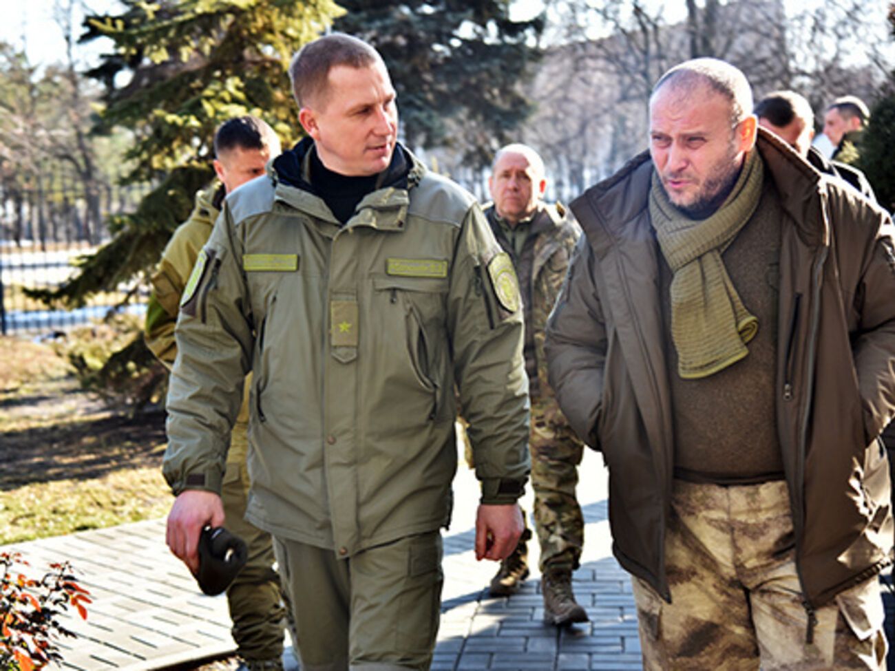 Начальник полиции Донецкой области Вячеслав Аброськин и внефракционный нардеп Дмитрий Ярош