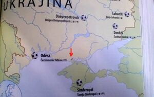 В "футбольном атласе мира" чешского издательства Ottovo Nakladatelstvi Крым назван частью России