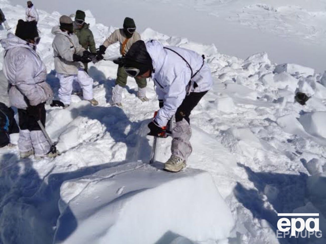Спасательная операция на леднике