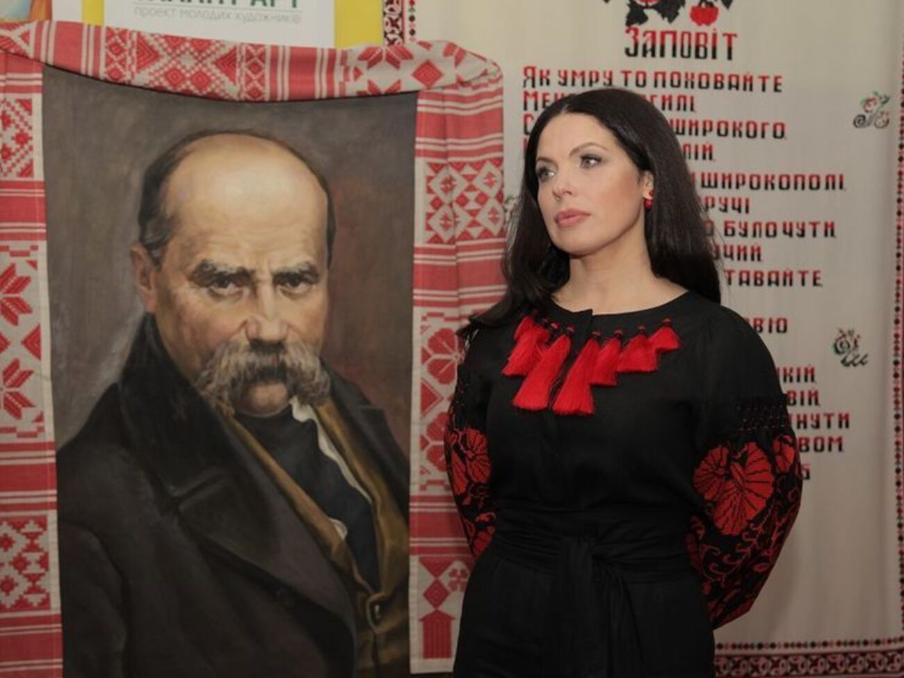 Влада Литовченко представила шевченковскую выставку. Фоторепортаж