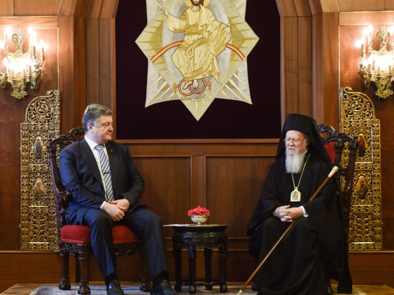 Патриарх выразил благодарность и удовлетворение визитом Порошенко