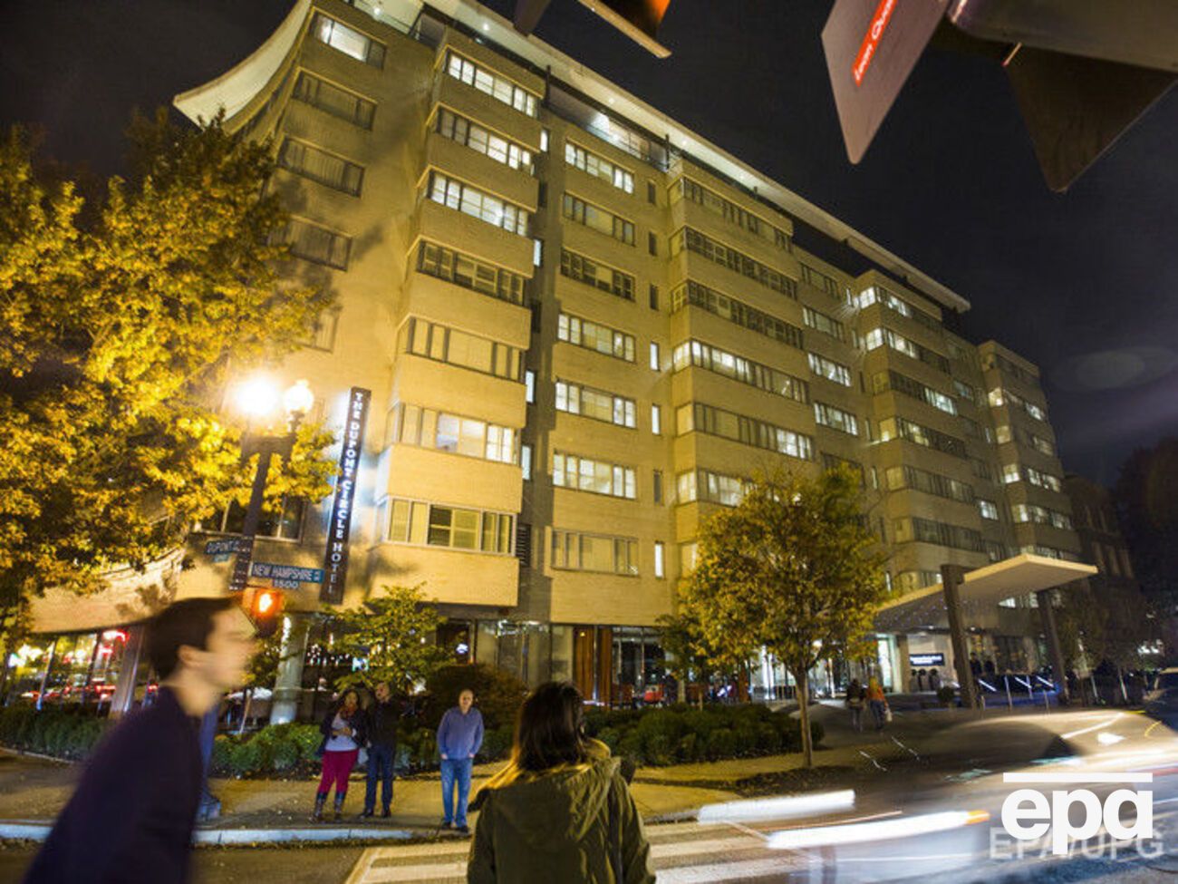 Отель в Вашингтоне, где, по данным полиции, было обнаружено тело Лесина