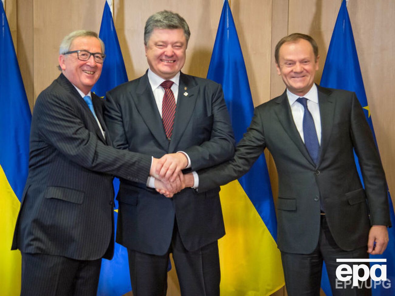 Юнкер, Порошенко и Туск