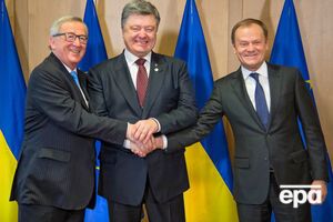 Юнкер, Порошенко и Туск