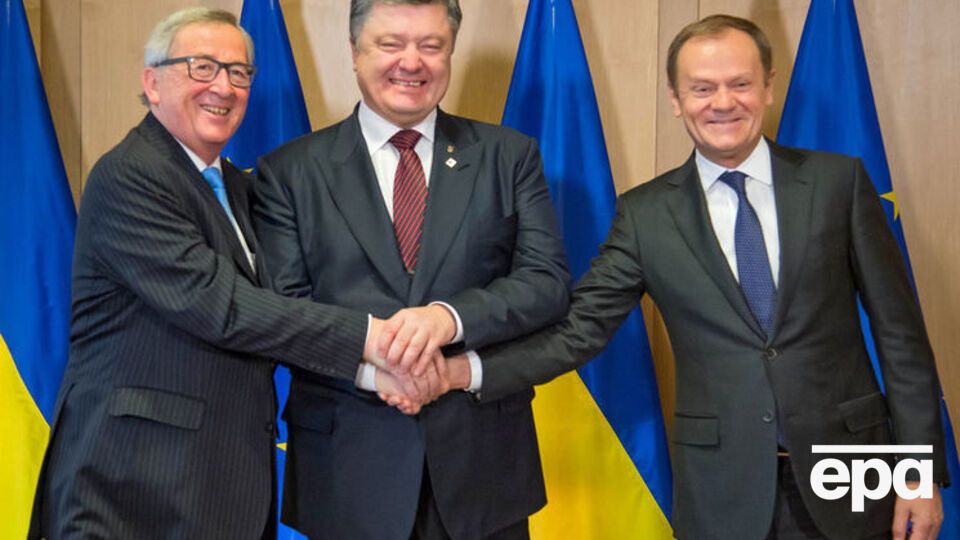 Юнкер, Порошенко и Туск