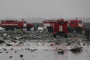 62 человека погибли в результате авиакатастрофы в Ростове. Фоторепортаж