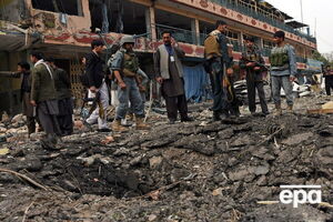 Место взрыва в Джалалабаде