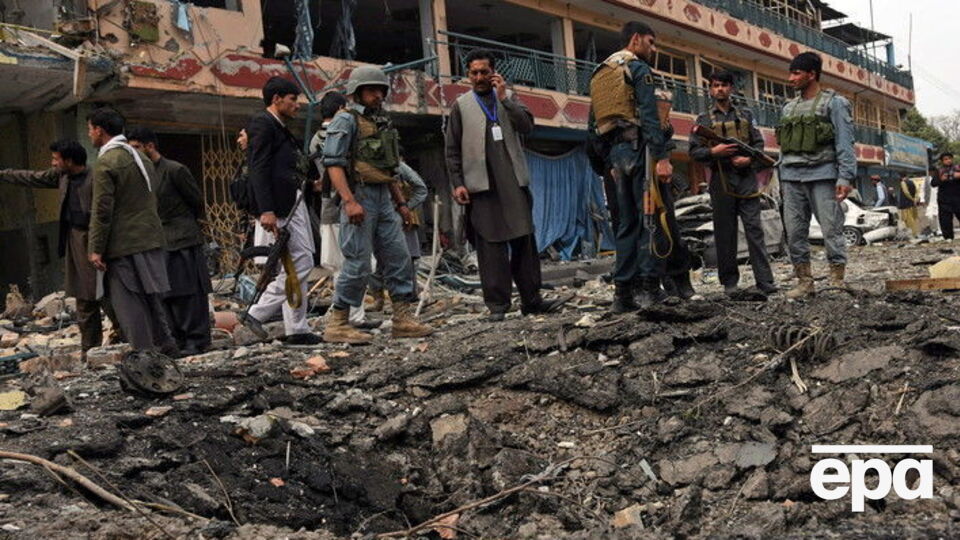 Место взрыва в Джалалабаде