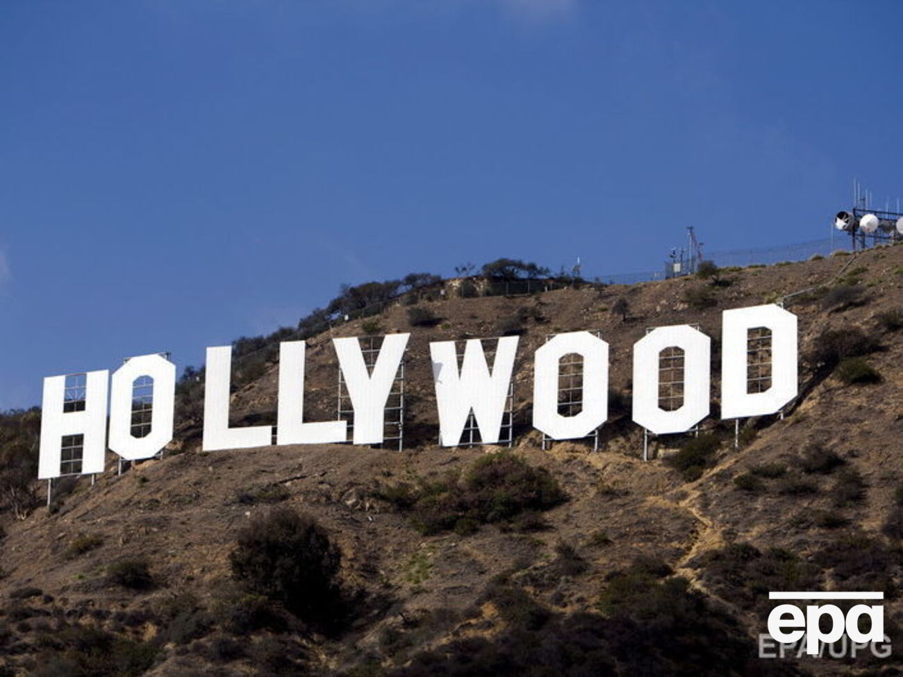 Знаменитый знак на Голливудских холмах в Лос-Анджелесе, Калифорния