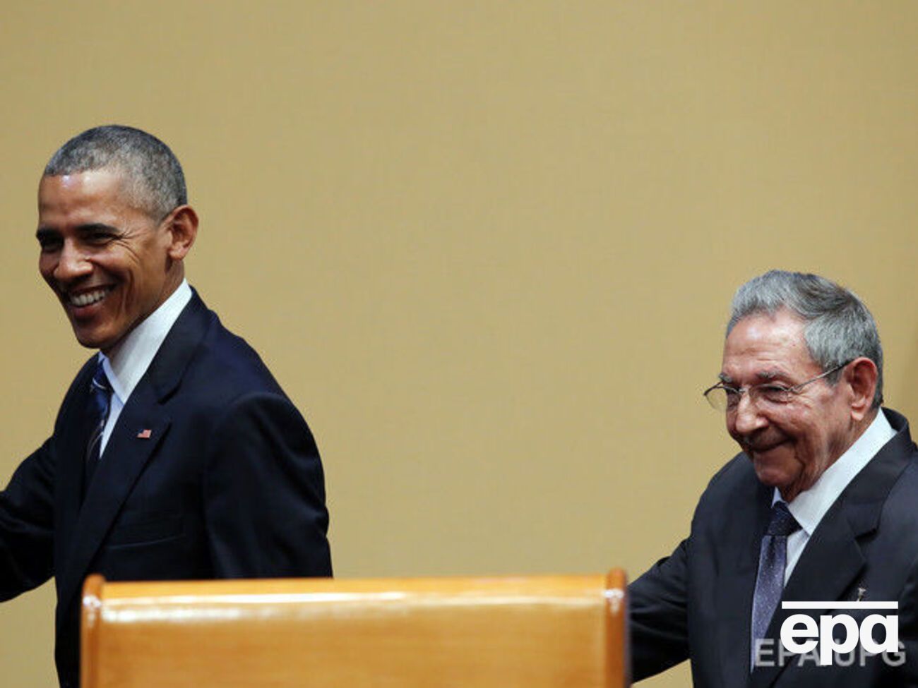 Обама и Кастро на пресс-конференции
