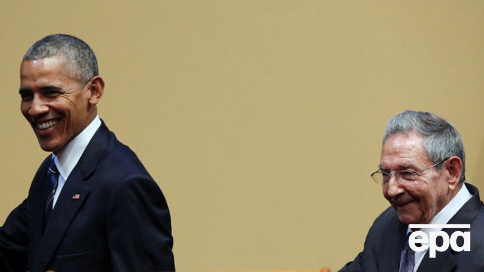 Обама и Кастро на пресс-конференции