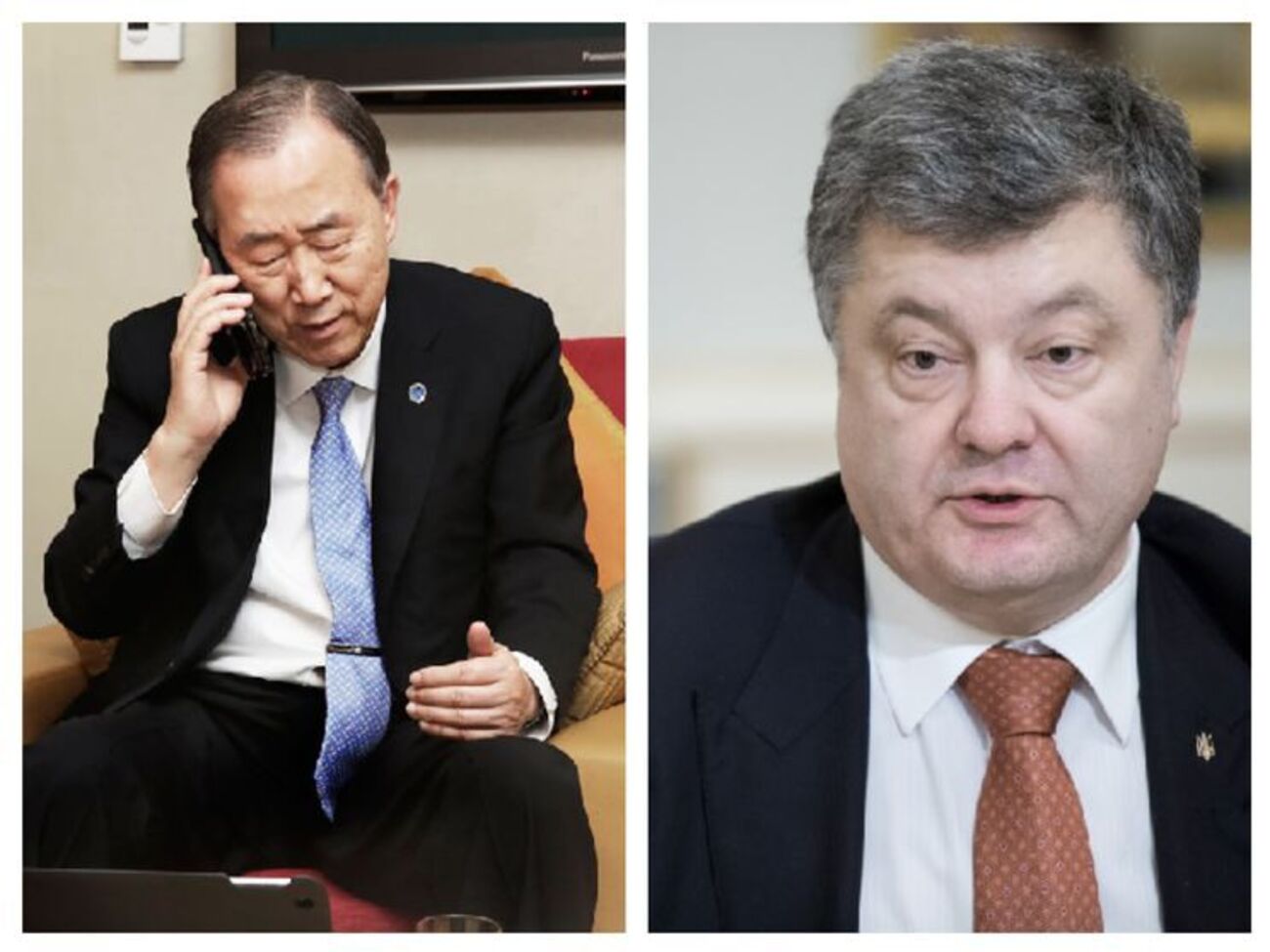 Пан Ги Мун и Порошенко провели телефонный разговор