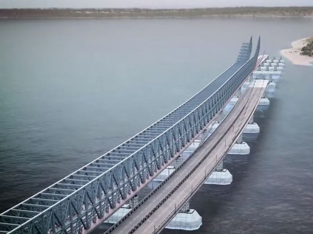 Фрагмент из видеопрезентации Керченского моста