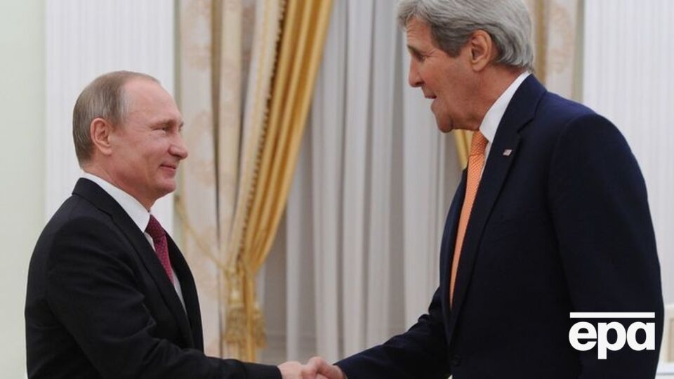 Джон Керри проводит встречу с Владимиром Путиным в Москве