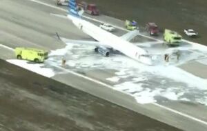 Самолет совершил аварийную посадку