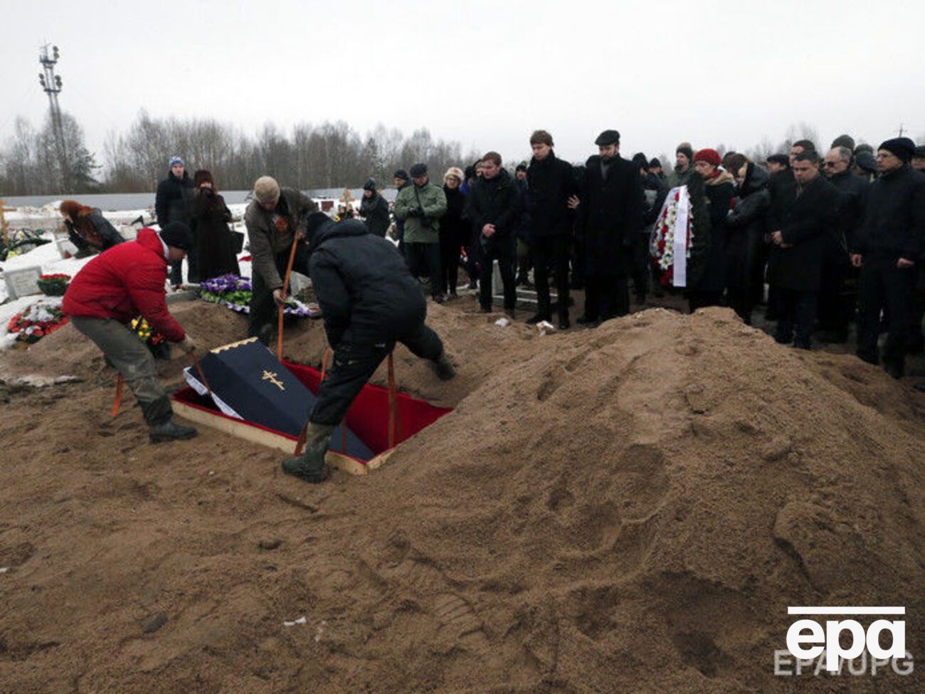 Похороны погибшего в Украине российского наемника Евгения Павленко, Санкт-Петербург, 2015 год
