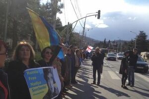 Саакашвили сообщил, что грузинские активисты в Тбилиси провели акцию в поддержку Савченко