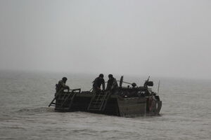 В Азовском море установили противодесантные мины