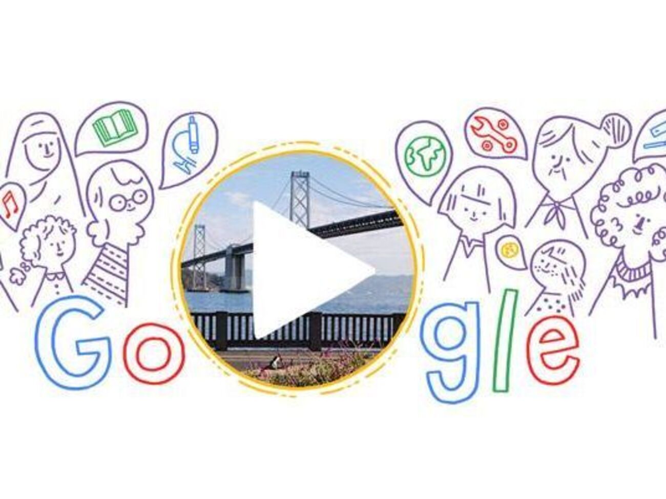 Google выпустил дудл к 8 Марта