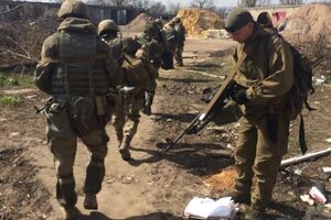 Украинские солдаты в Авдеевке