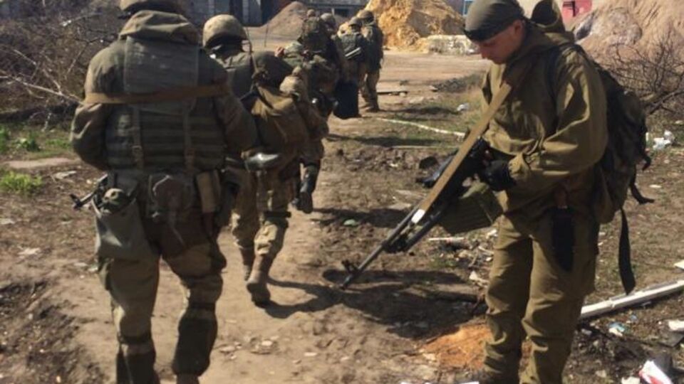 Украинские солдаты в Авдеевке