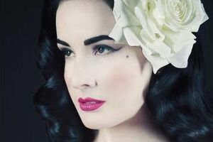 Дита фон Тиз представила собственную чулочную линию