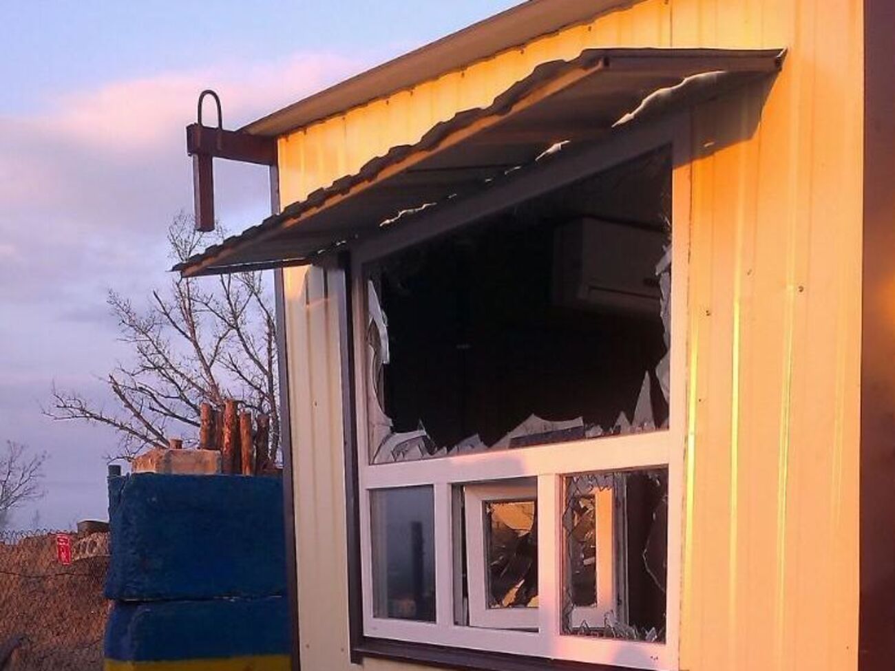 Модуль пограничного наряда после обстрела