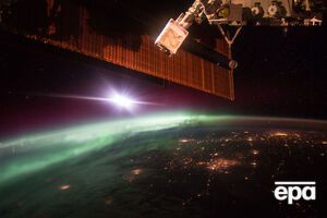 NASA показало снятое с МКС видео полярного сияния