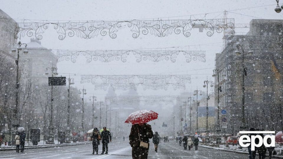 Сегодня в Украине возможен снег с дождем