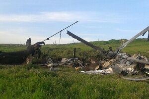 Минобороны непризнанной Нагорно-Карабахской Республики показало фотографии сбитого азербайджанского вертолета Ми-24