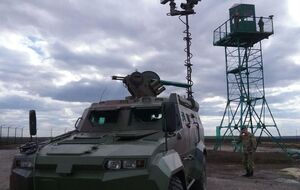 Одним из новшеств обустройства границы является боевой модуль на базе бронированной машины "Тритон"