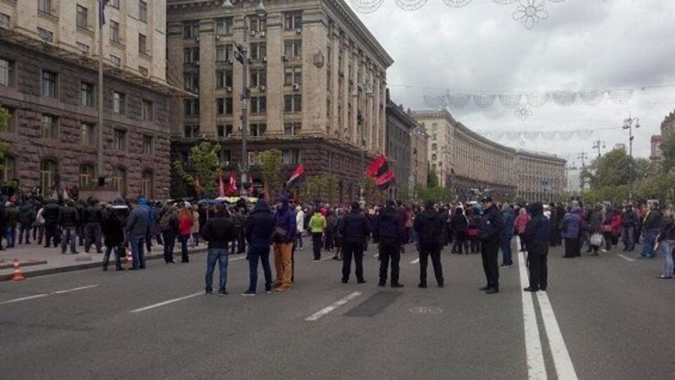 После штурма здания КГГА полиция открыла уголовное производство, предварительно по статье "хулиганство"