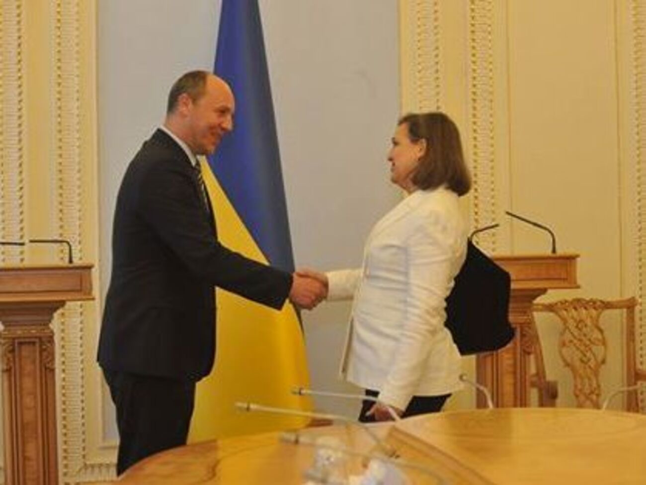 Спикер Верховной Рады Украины Андрей Парубий провел встречу с заместителем госсекретаря США Викторией Нуланд
