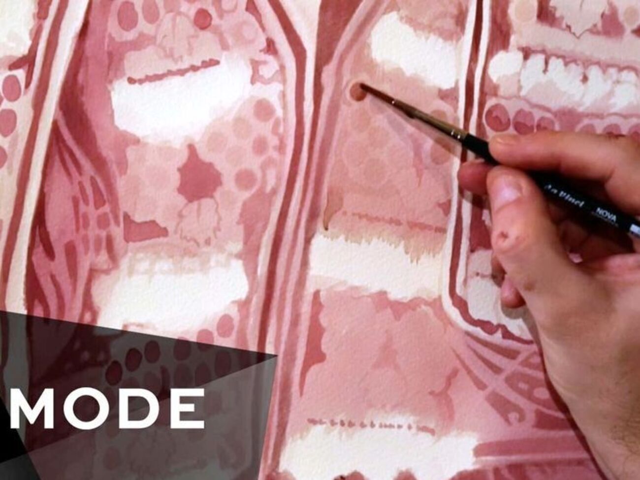 Художник Агирре считает вино материалом, который не терпит ошибок