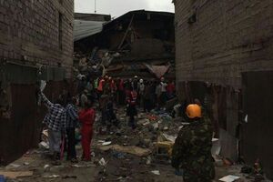 Развалины жилого дома в Найроби