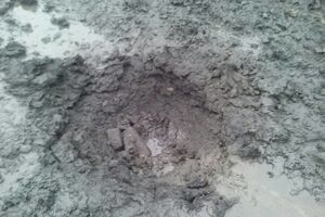 Последствия бомбардировки украинских позиций БПЛА