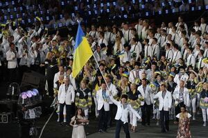 Делегация Украины на церемонии открытия Олимпиады в Лондоне