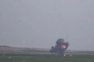 Пользователи соцсетей распространяют фото взрыва сбитого Су-22