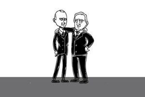 Владимир Путин и Сергей Ролдугин стали героями мультфильма
