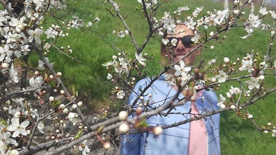 Осадчая радуется весне в Одессе
